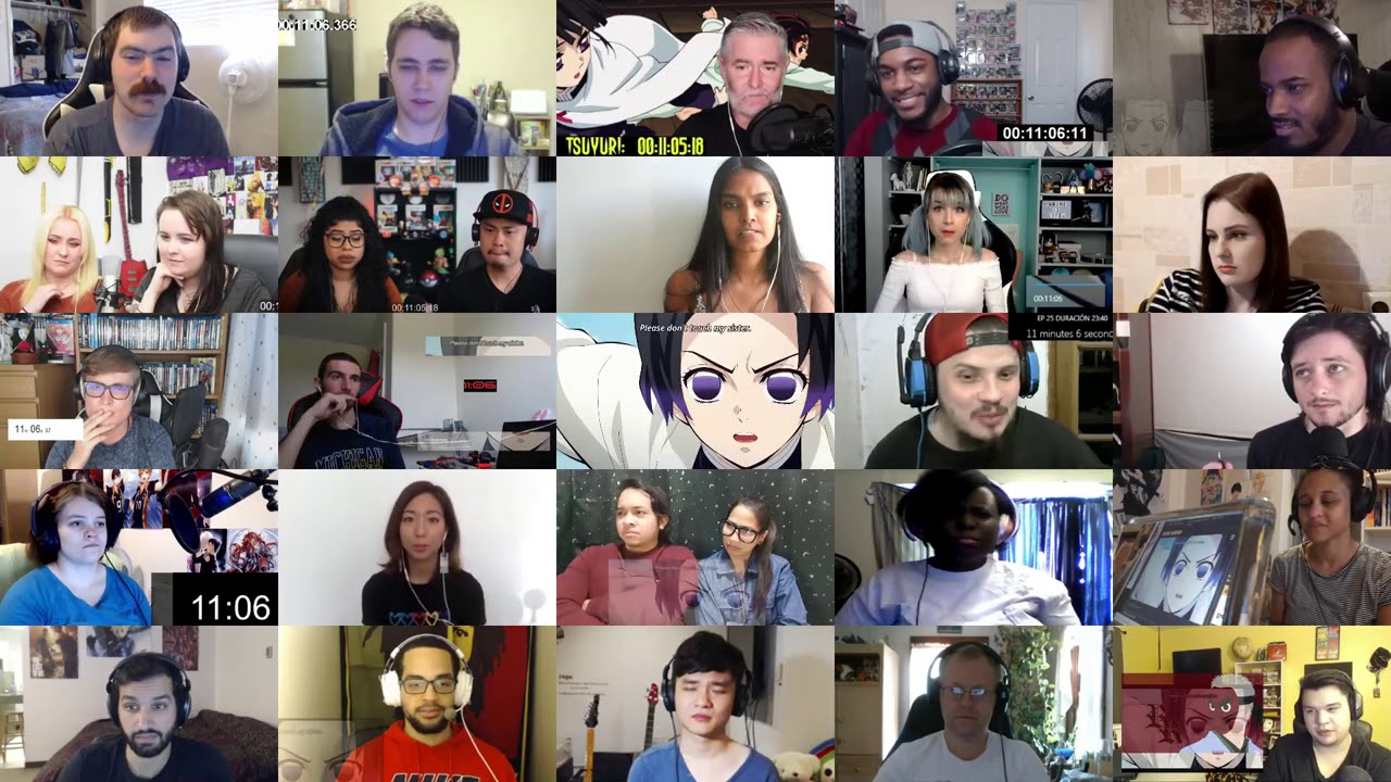 Kimetsu no Yaiba Episode 25 Reaction Mashup - Multi Reaction