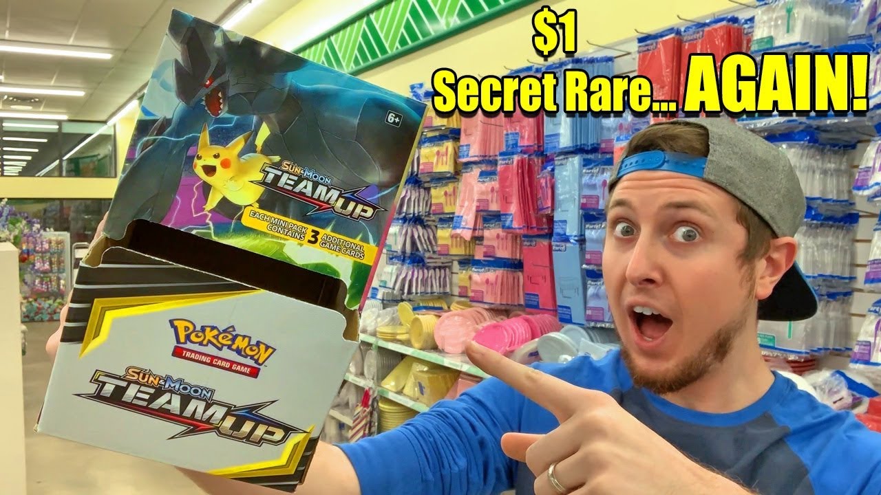 ONLY BUYING $1 DOLLAR TREE POKEMON CARDS got me a SECRET RARE OPENING!