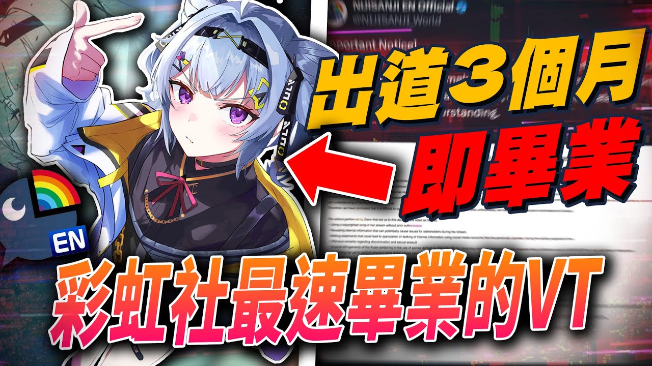 這位Vtuber僅出道3個月就畢業!!?讓Nijisanji彩虹社內部大亂..!?|Zaion Lanza事件|彩虹社|Vtuber中文|vtuber精華|【VT時事小教室#9】