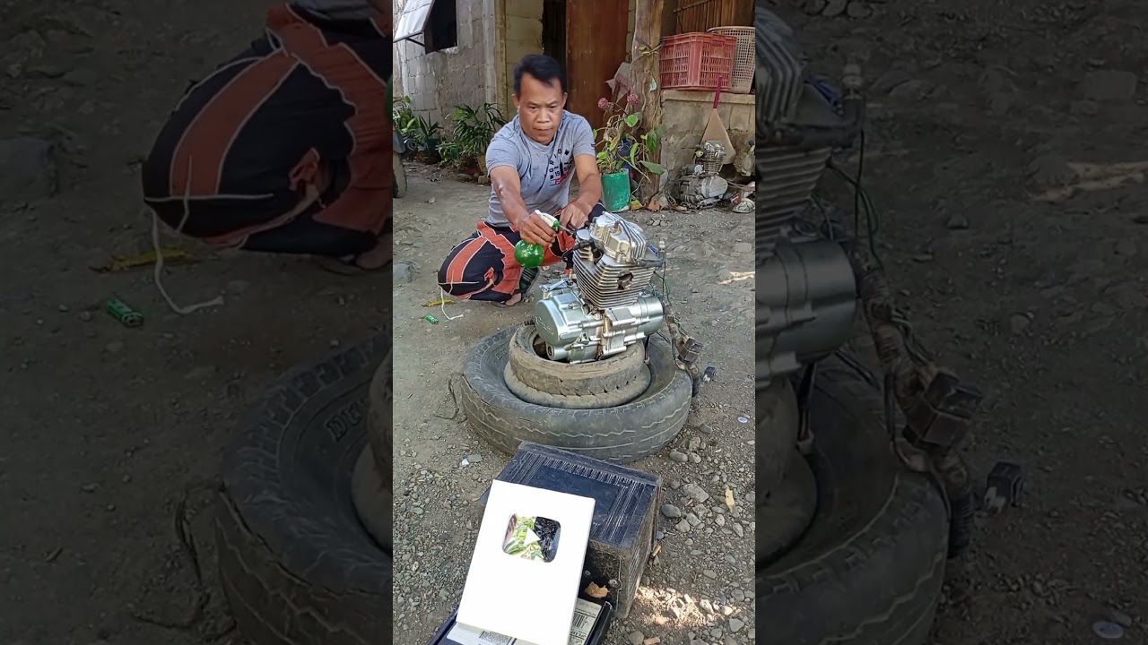 How to Motorcycle Engine Start Without Bike😀😀😀 (Crazy Experiment!)