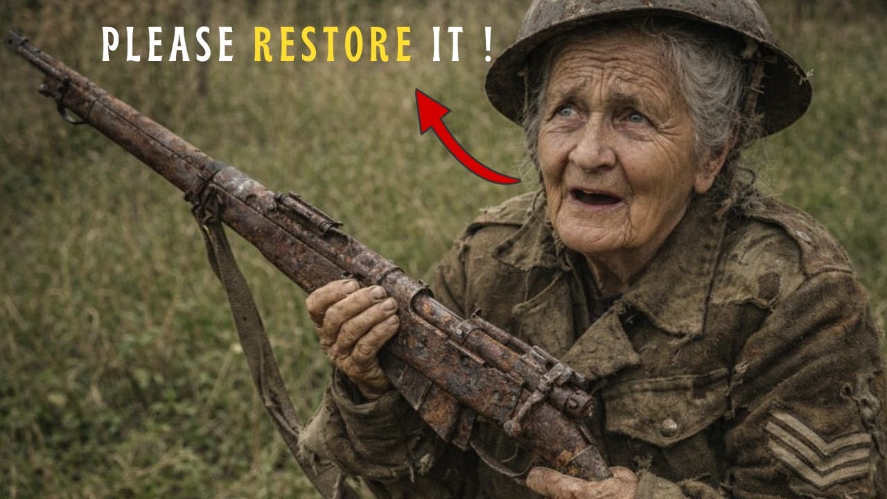 This Old Lady Request Me To Restore Her  War Gun That  Survived WW1 |  Look What I Did to It
