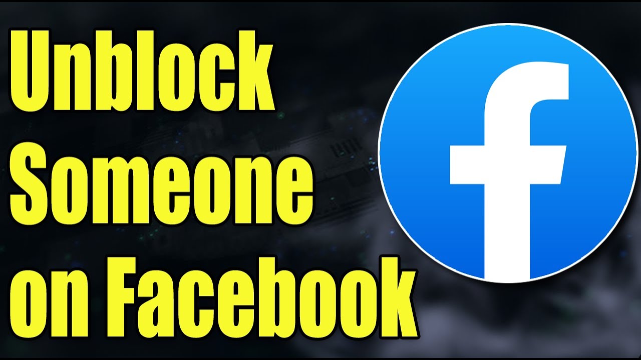 How To Unblock Someone On Facebook - In JUST 1 Minute!