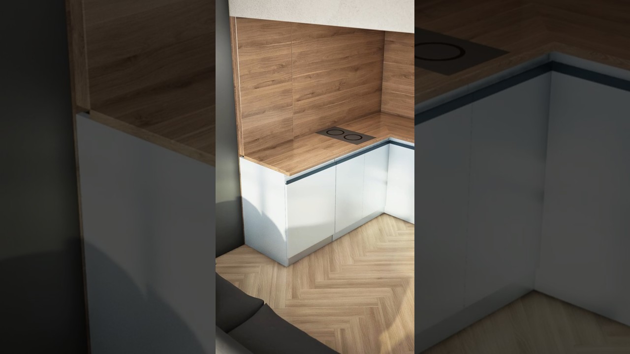 Multifunctional Interior Design. 225 sqft Apartment Fits Everything You Need.