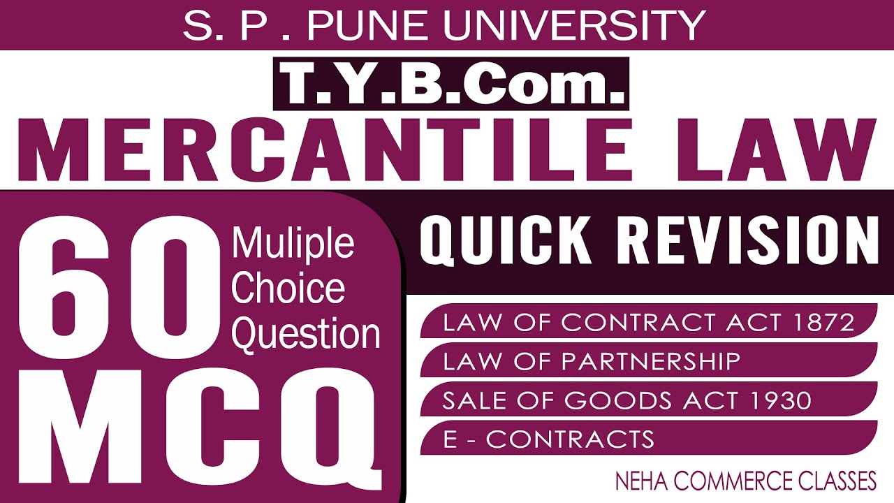 T.Y.B.Com Term 1 MCQ: Mercantile Law