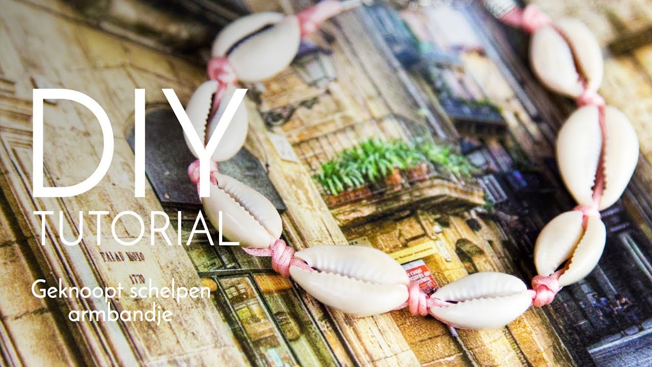 Sieraden maken met Kralenwinkel Online - Geknoopt schelpen armbandje