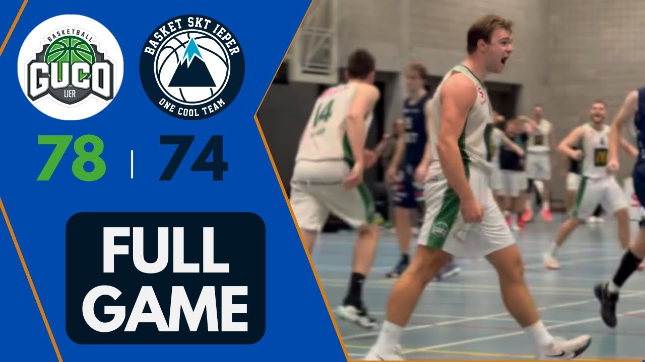 TDM1: BC Guco Lier vs Basket SKT Ieper: 78-74