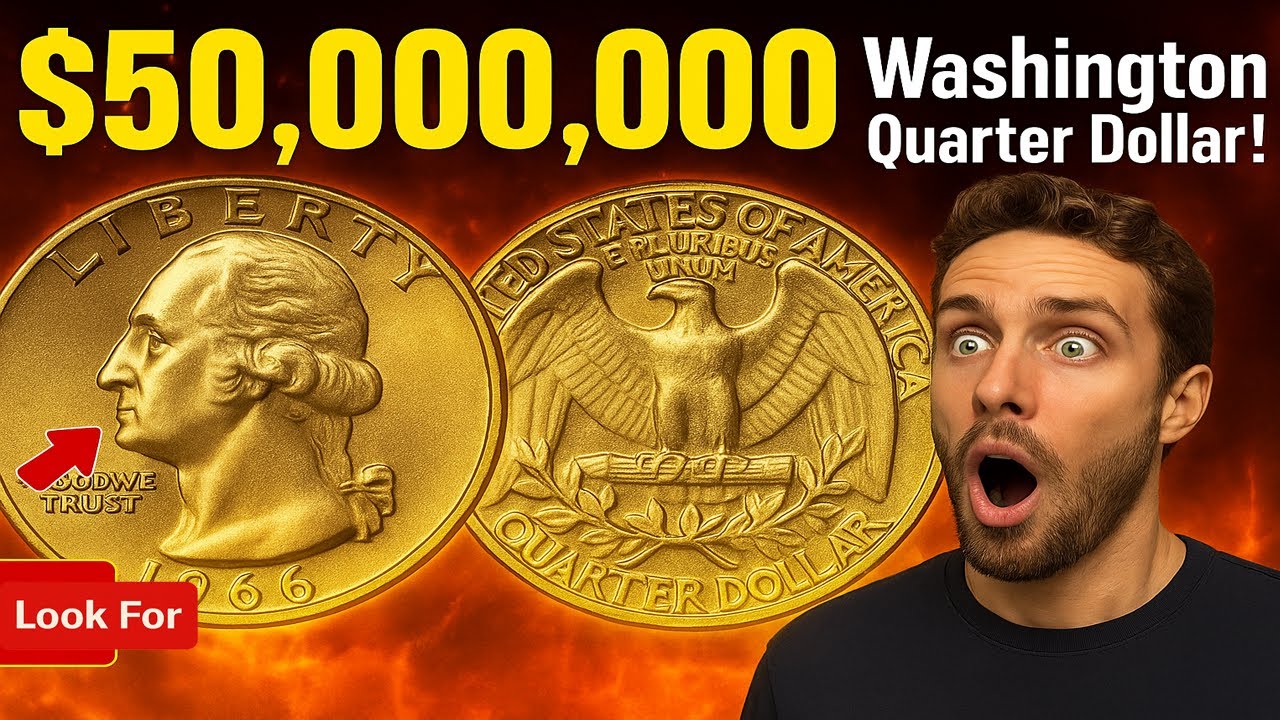 $50,000,000 Washington Quarter Dollar! Rare 1966 Coins Worth Money