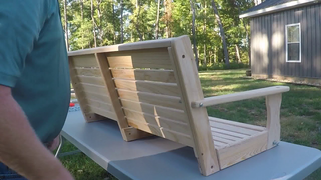 Wood Tree Swings - Porch Swing Assembly and Hanging Instructions