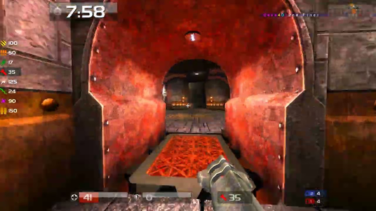 Quake Live: Server: ☺☻ DIK Clan's House of Blud ☻☺ POV: K1NG - Red Team Map: campgrounds Gametype...