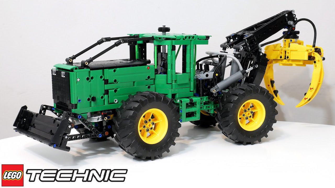 ЗЕЛЁНЫЙ КРАСАВЧИК: Подробный обзор набора ЛЕГО Техник 42157 John Deere 948L Skidder