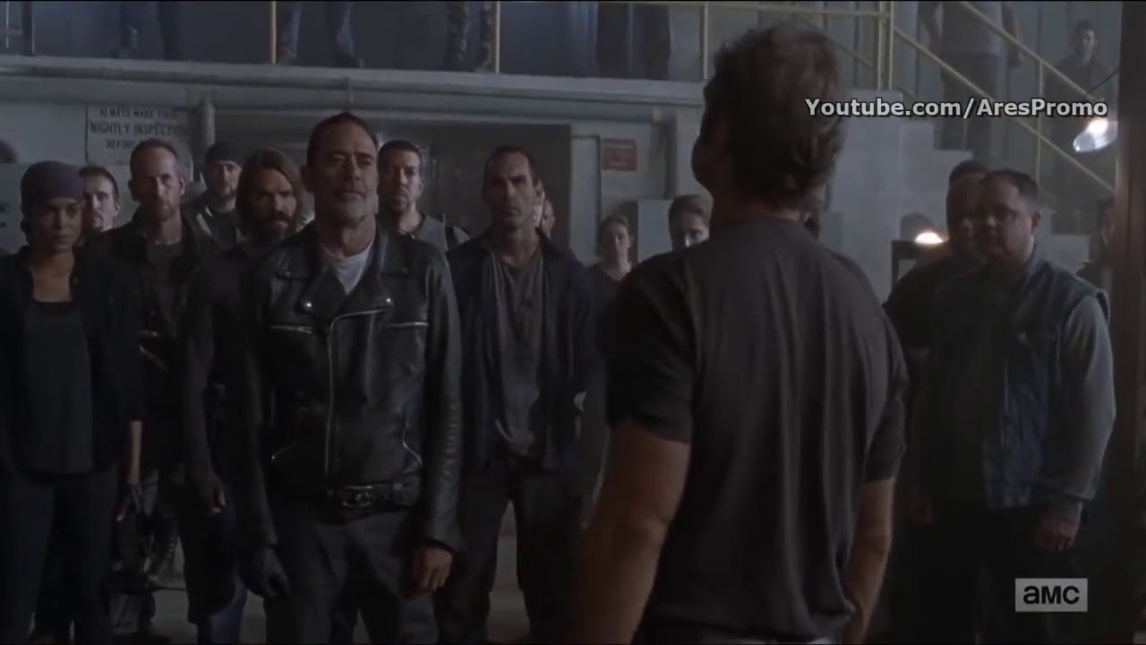Negan VS Simon Fight Scene - The Walking Dead - (Squeaky toy overdub)