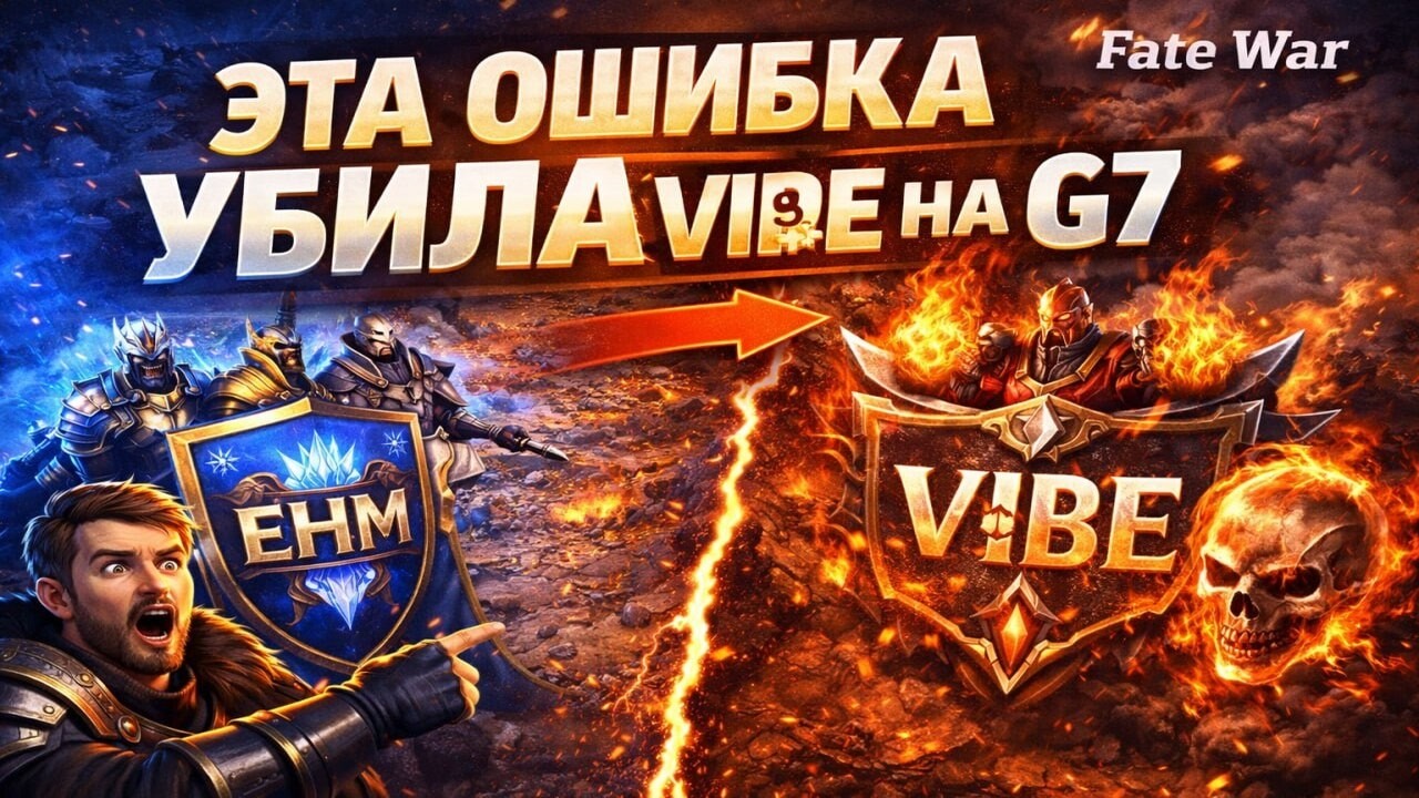 ЭТА ОШИБКА УБИЛА VIBE НА G7 | Fate War