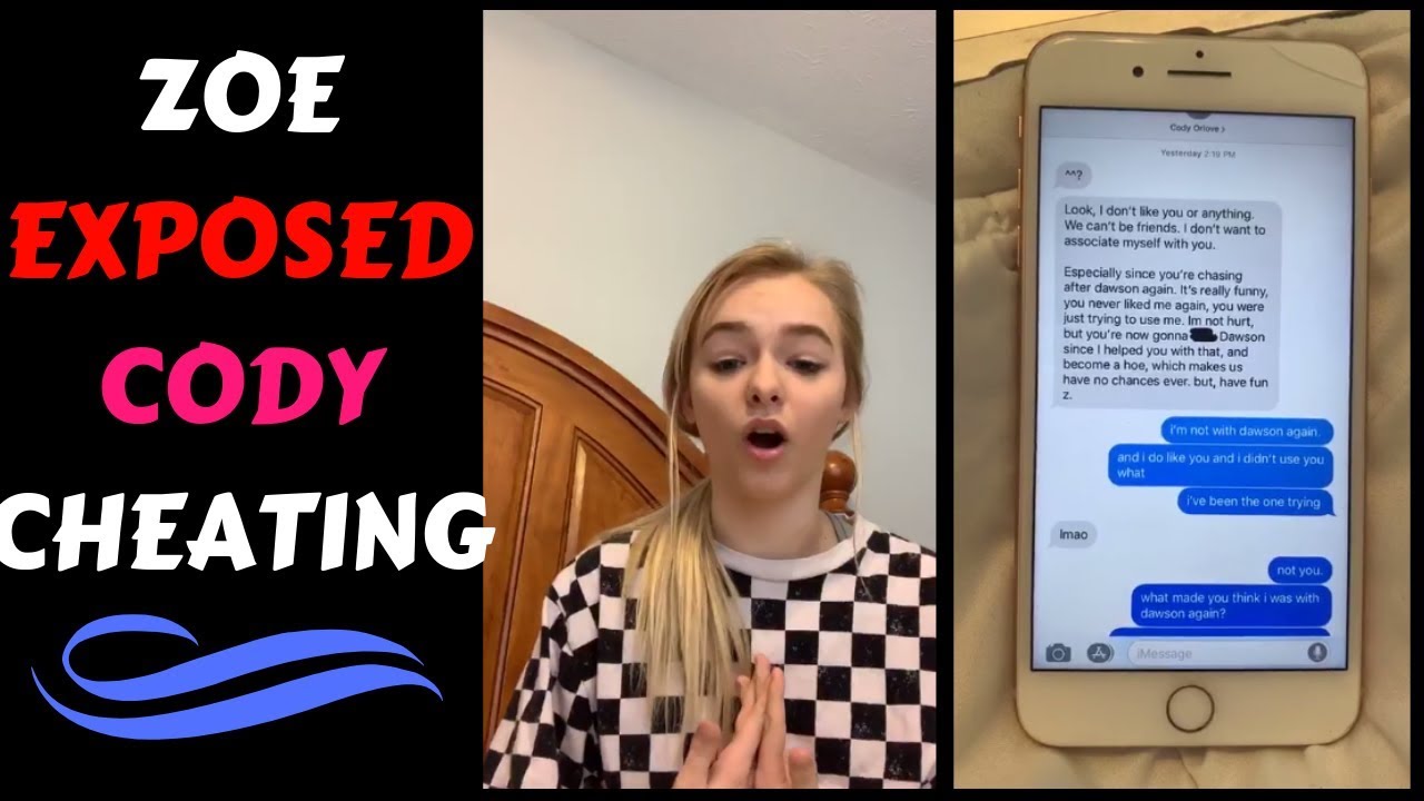 Zoe laverne EXPOSED cody cheating on her and Aidan | Zody breakup (SCREENSHOTS INCLUDED)