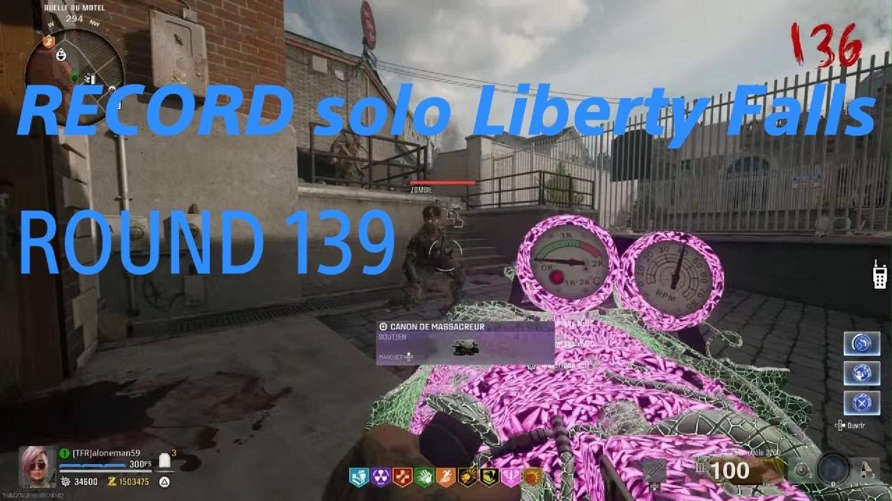 MON RECORD SUR LIBERTY FALLS DE BLACK OPS 6 ZOMBIES: 139 MANCHES