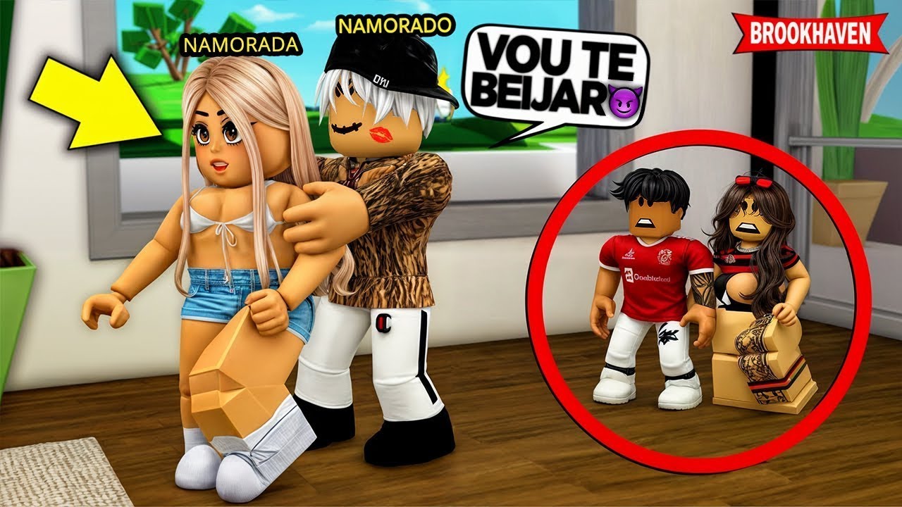 FINGIMOS ser BEBÊS para ESPIONAR um CASAL APAIXONADO e ISSO ACONTECEU... BROOKHAVEN RP Roblox
