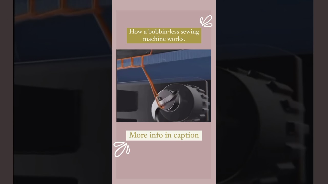 How a bobbin-less sewing machine works.