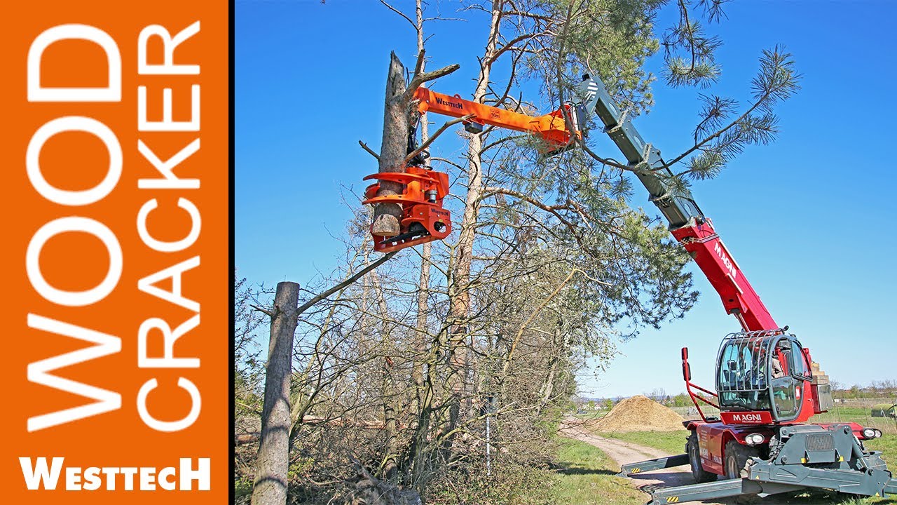 Greifers&auml;ge Woodcracker&reg; CS510 crane am Magni Teleskoplader