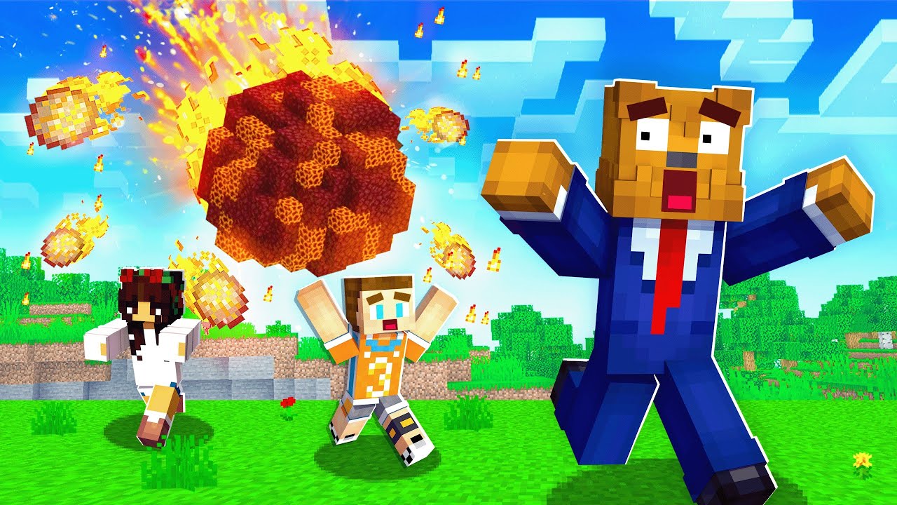 Surviving REALISTIC NATURAL DISASTERS In Minecraft