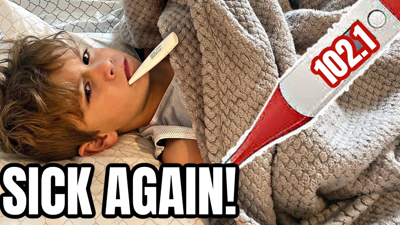 Sick AGAIN?  Boy is all smiles but the thermometer says 102.1?  Is he faking NOT sick?
