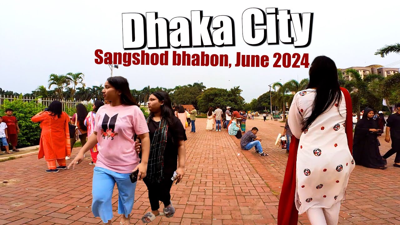 Afternoon Walk on Eid Holiday, Everyone Out for Refresh in City Park #walk from Farmgait June - 2024