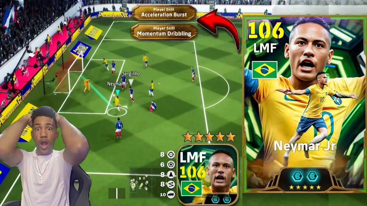 😱 NEYMAR BOTANDO os ADVERSÁRIOS para KITAR no eFootball 2026 Mobile