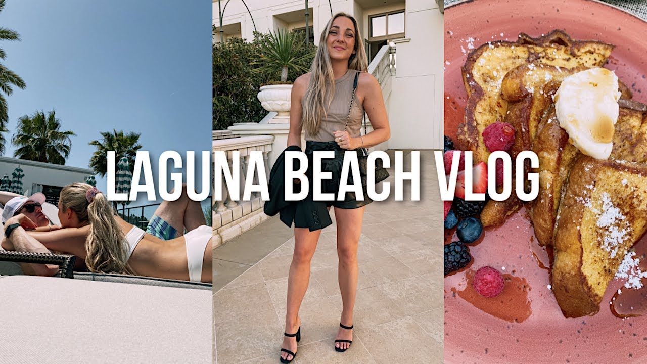 LAGUNA VLOG 1: travel to LA, pool days + surprise champagne !