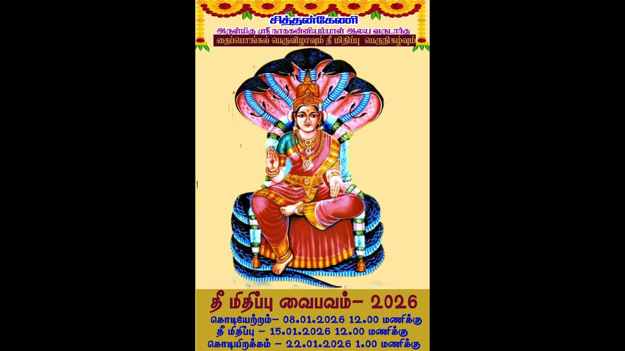 நாககன்னிஅம்மன்தீமிதிப்புநேரலை (15.01.2026)