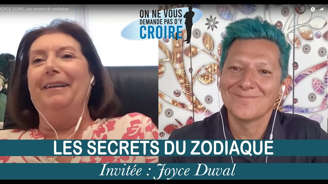 JOYCE DUVAL : Les secrets du zodiaque ( son synchro)