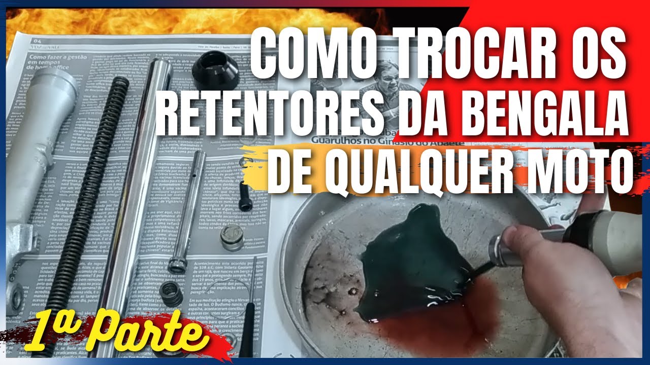 COMO TROCAR OS RETENTORES DAS BENGALAS DA BIZ 125| TODOS OS SEGREDOS [PASSO à PASSO] 1ª Parte