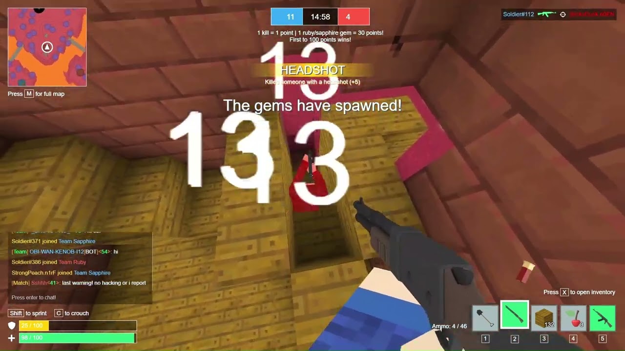 3 minute straight killing!! voxiom.io