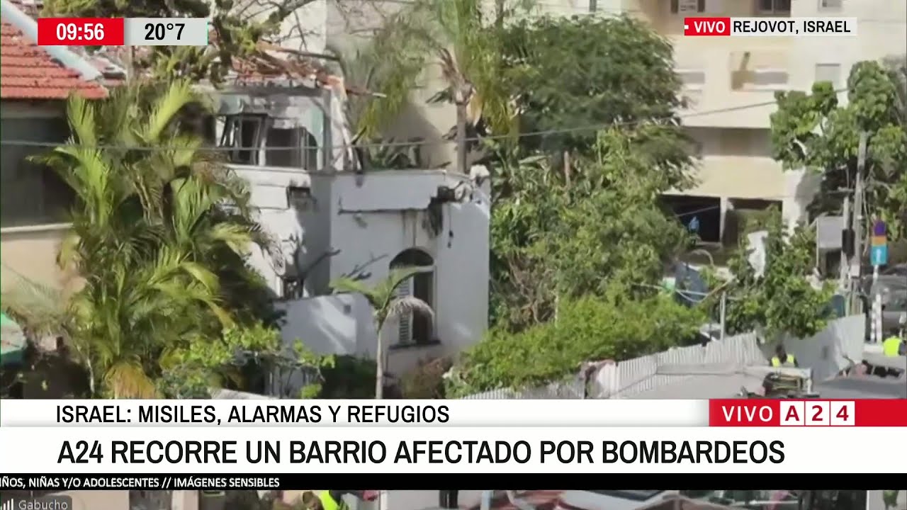 🔴 ATAQUES CON BOMBAS DE RACIMO EN REJOBOT: IMPACTÓ SOBRE ZONAS RESIDENCIALES