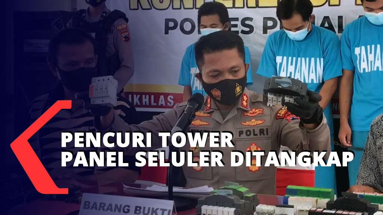 Komplotan Pencuri Panel Tower Seluler Dibekuk Polisi