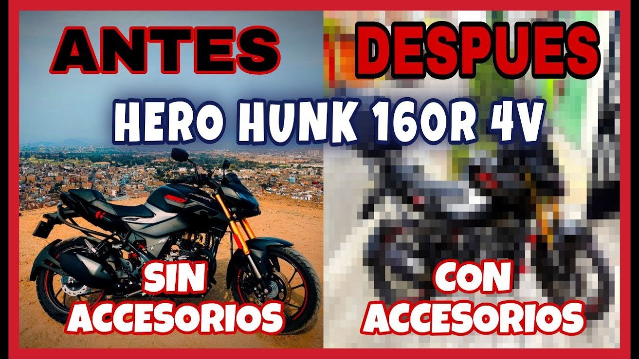 🔴 #hero  HUNK 160R 4V INSTALANDO ACCESORIOS