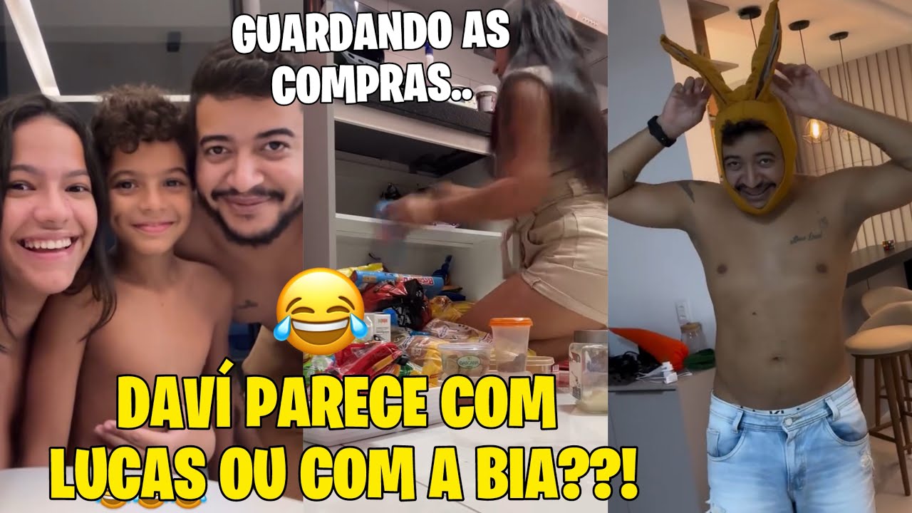 BIA CHAGAS E LUCAS FIZERAM COMPRAS JUNTOS NO MERCADO+ COM QUEM DAVI SE PARECE 😂