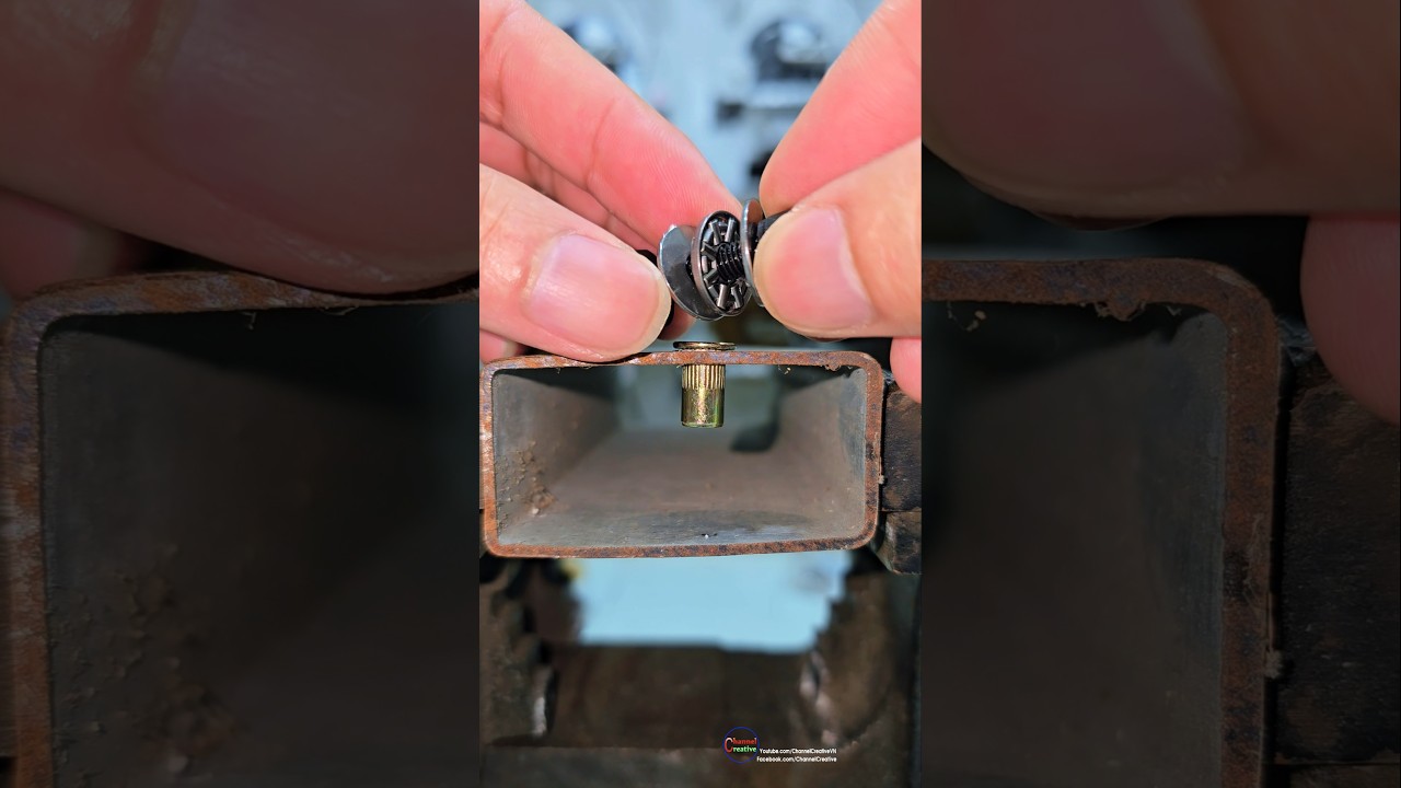 Quick demo: drill adapter installs rivet nuts fast & easy 