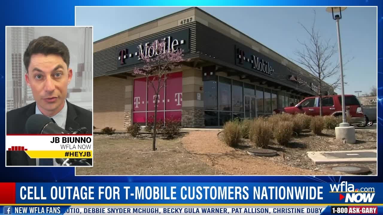 T-Mobile customers experiencing outages nationwide