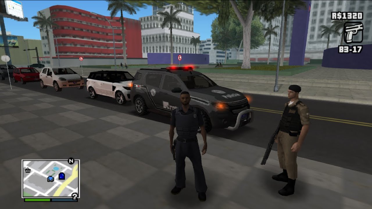 Nova viatura com giroflex + mod rádio copom GTA BRASIL PS2