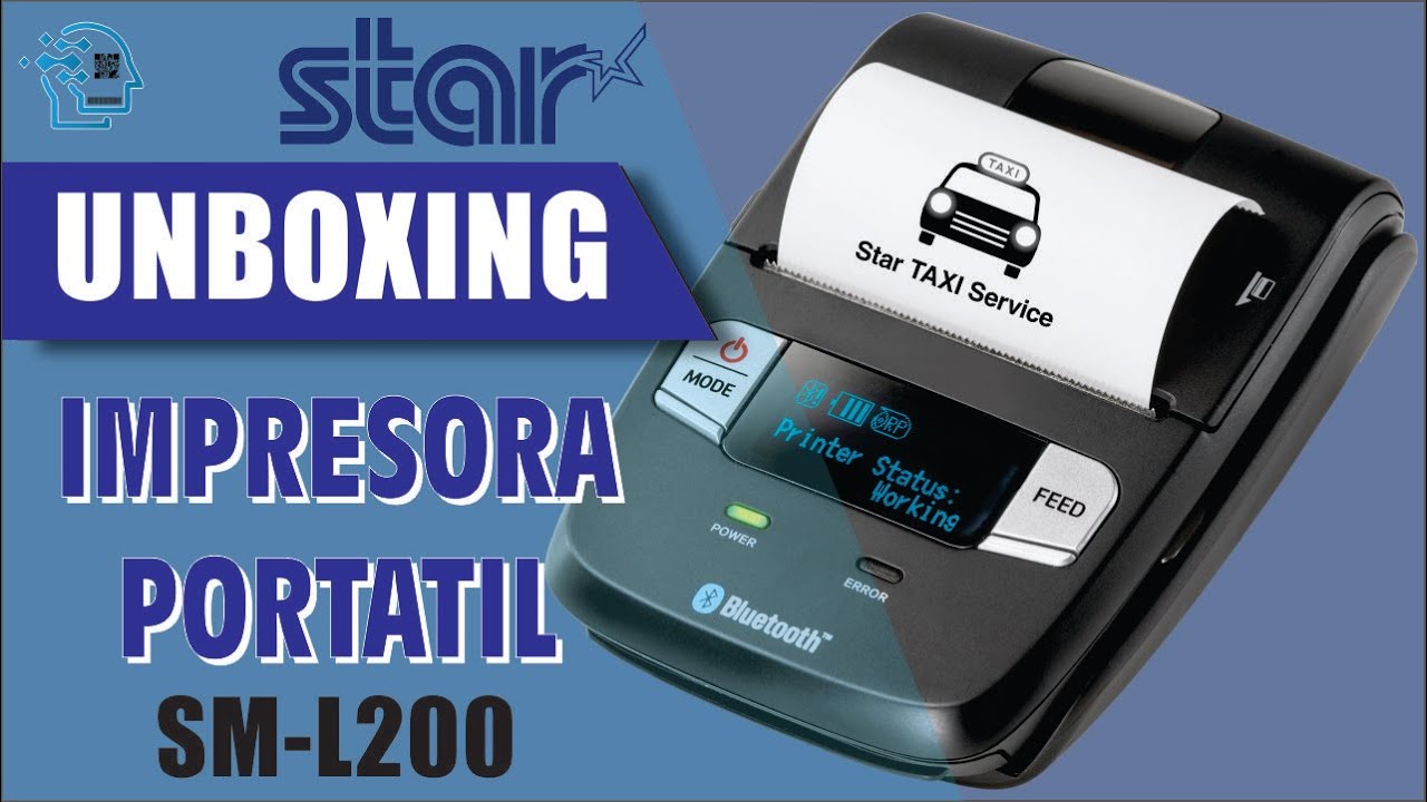 Impresora Portatil para Punto de Venta SM-L200 Bluetooth de Star Micronics Compatible con iZettle
