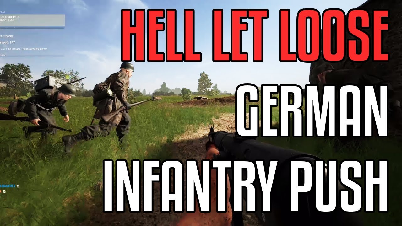 German Infantry Patrol - Hell Let Loose (tactical communication gameplay)