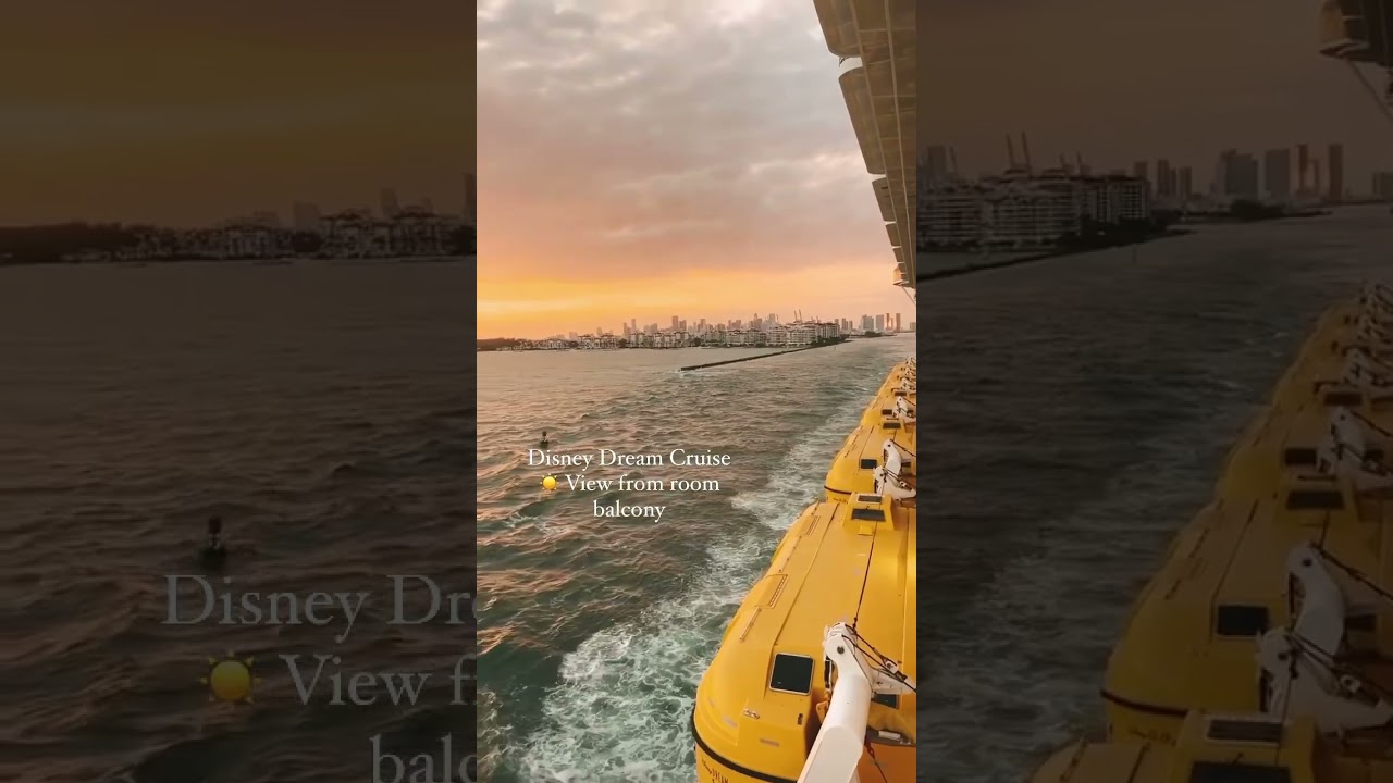 Disney Cruise Best View | Disney Dream Oceanview Balcony View | 