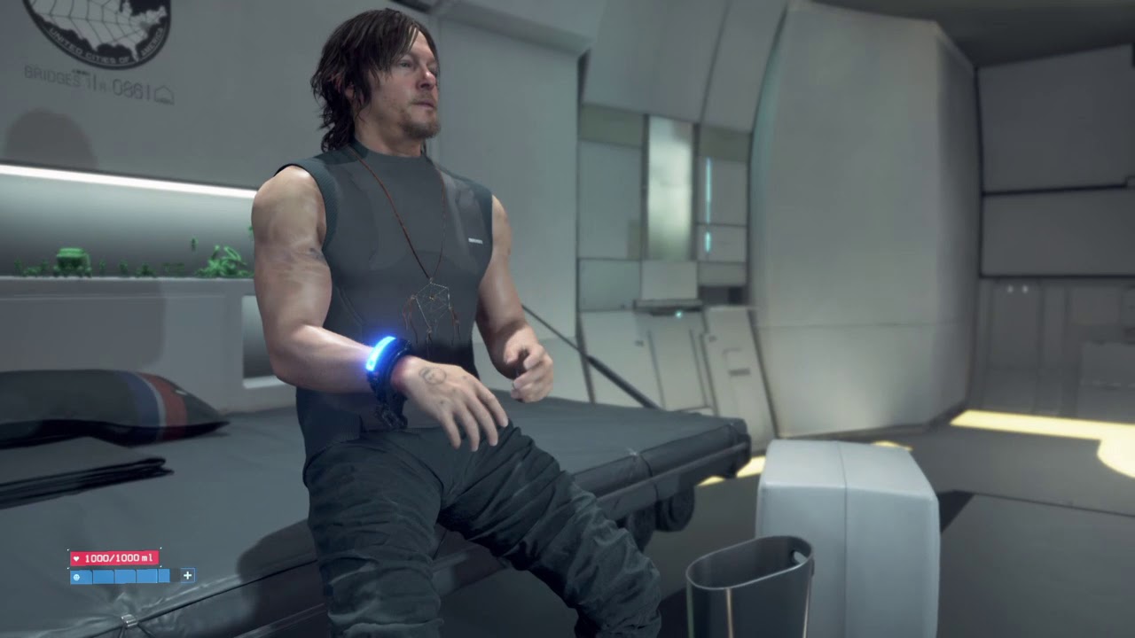 Norman Reedus blasts metalcore, chugs beers, breaks shit, and taunts his baby