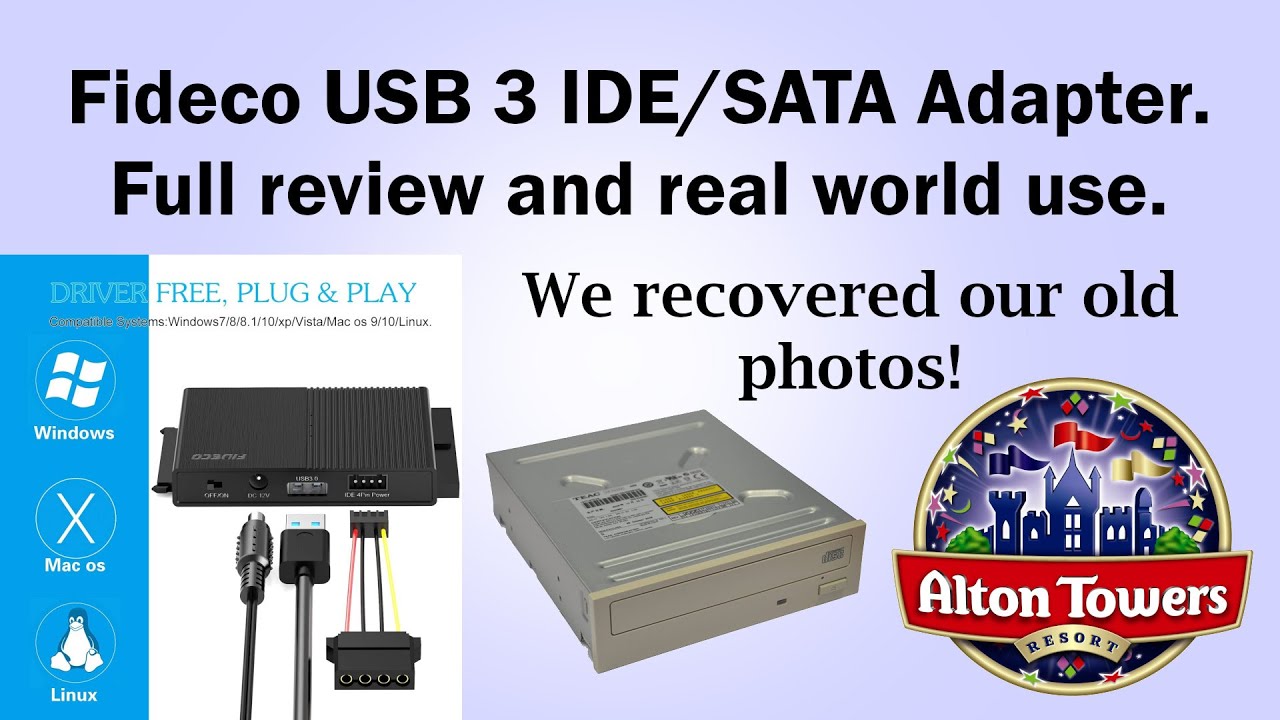 Полный обзор адаптера Fideco USB 3 IDE и SATA. Мы восстановили наши фотографии 2008 года!