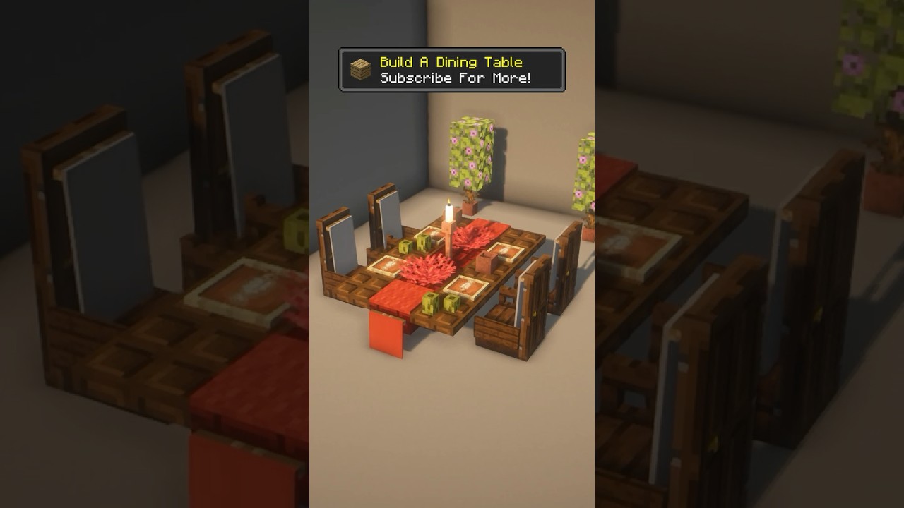 Minecraft Dining Table Design Idea 