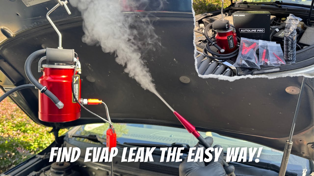Как найти утечку EVAP P0442, P0455 с помощью дымовой машины AutoLine Pro (со встроенным воздушным...