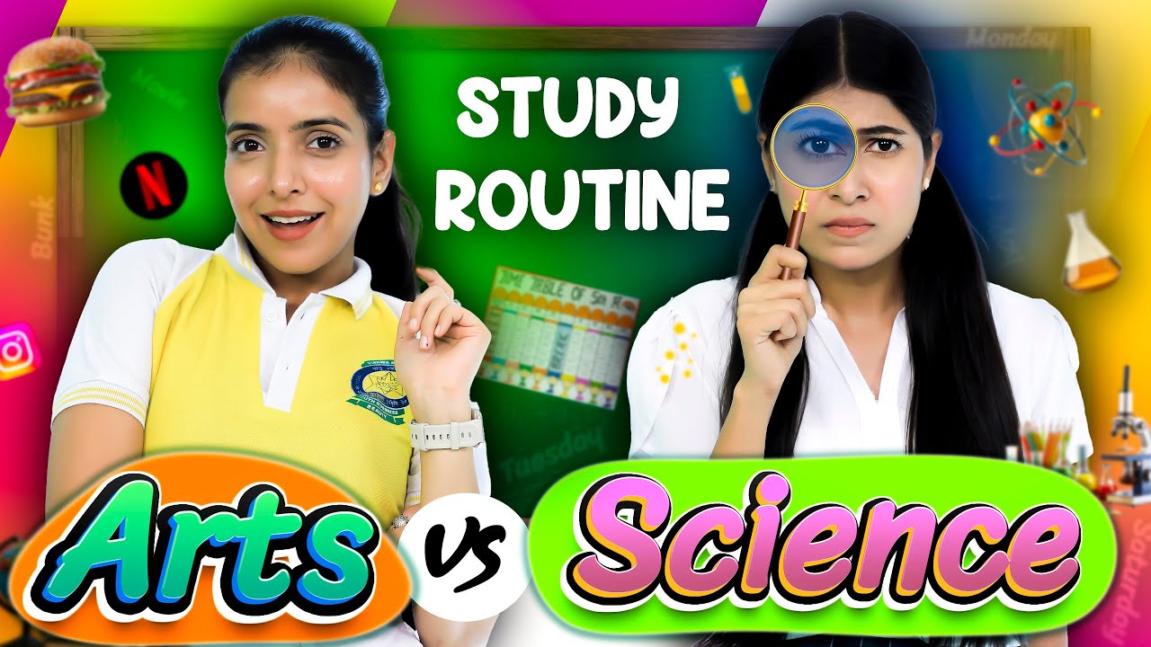 Study Routine - Arts vs Science Students I Weekdays vs Weekend Life | Anaysa