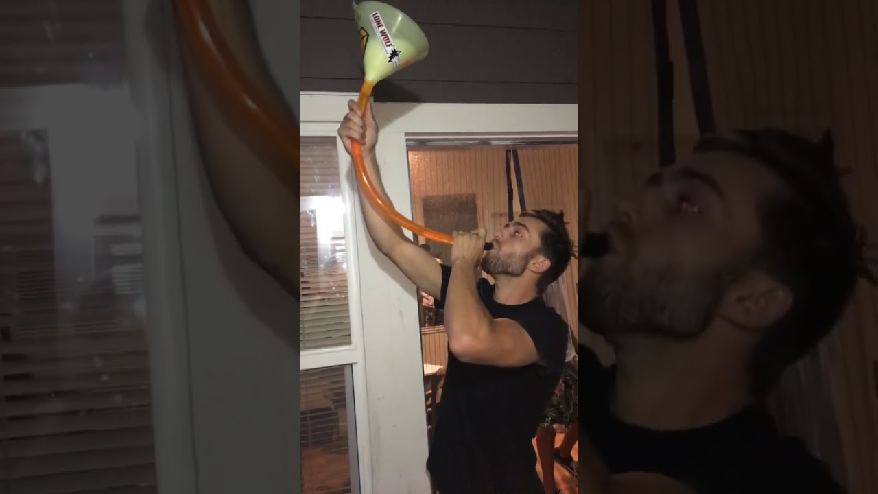 Fastest beer bong #short #beer #fun #drinking #drunk