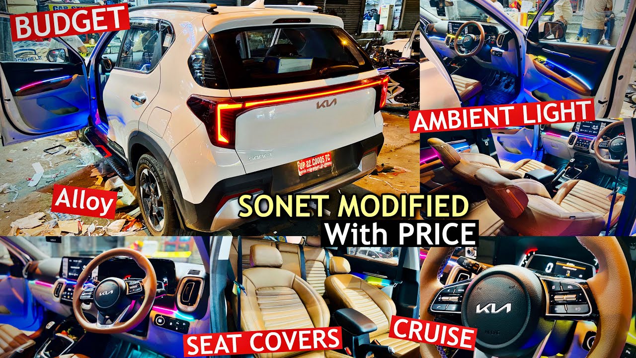 2025 KIA SONET HTK (O) MODIFIED WITH PRICING | KIA SONET MODIFICATIONS