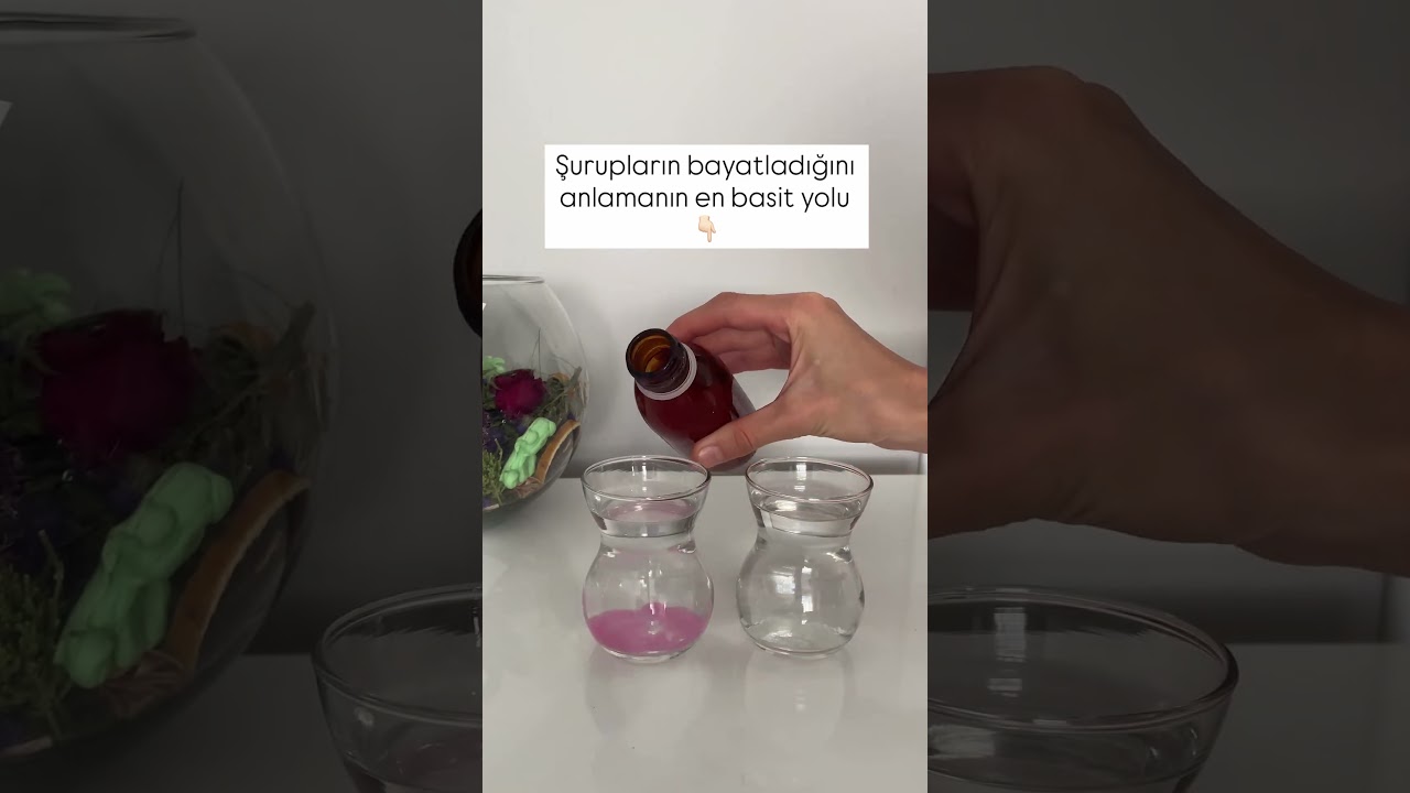 evdeki şurup bayat mi? 
