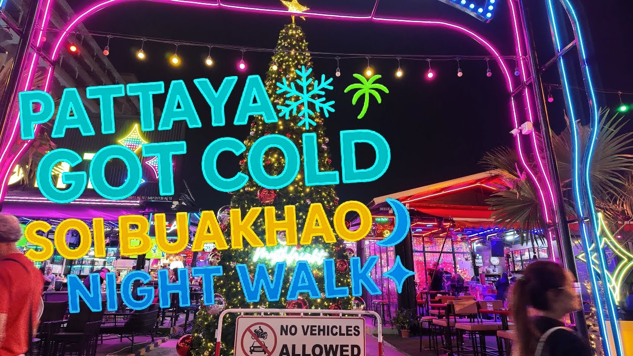 Pattaya Got COLD ❄️🌴 Soi Buakhao Night Walk 🌙