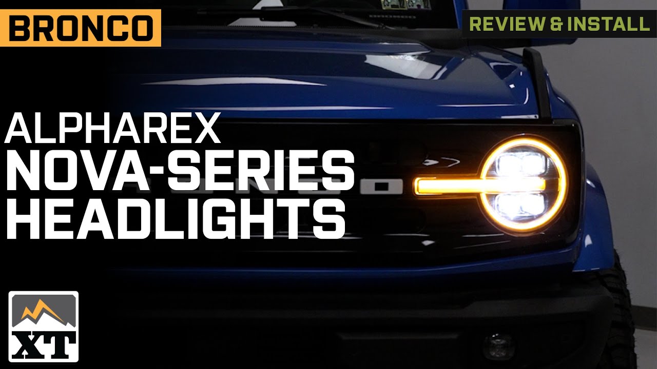 Обзор и установка светодиодных прожекторных фар Bronco AlphaRex серии NOVA 2021–2025 гг.
